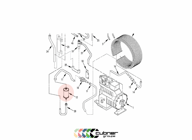 drier filter, dehydrator, filtre deshydrateur conteneur frigorifique reefer container (4)