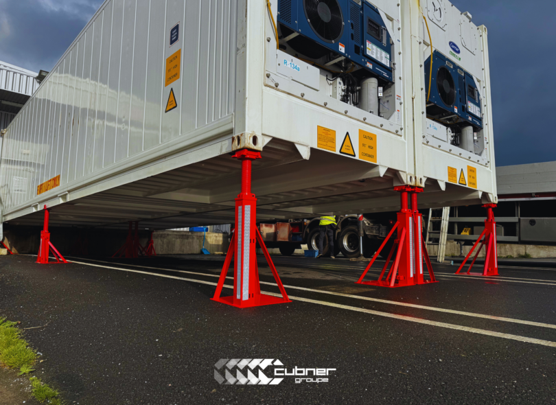 Pack 6 chandelles de levage pour conteneur maritime dry ou reefer frigorifique