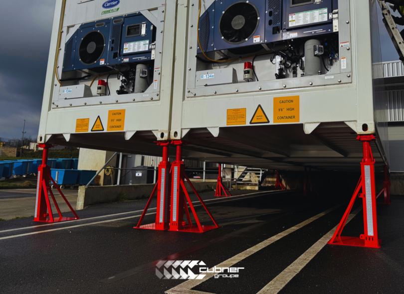 kit surélévation pour conteneur chandelles de levage pour conteneur maritime dry ou reefer frigorifique