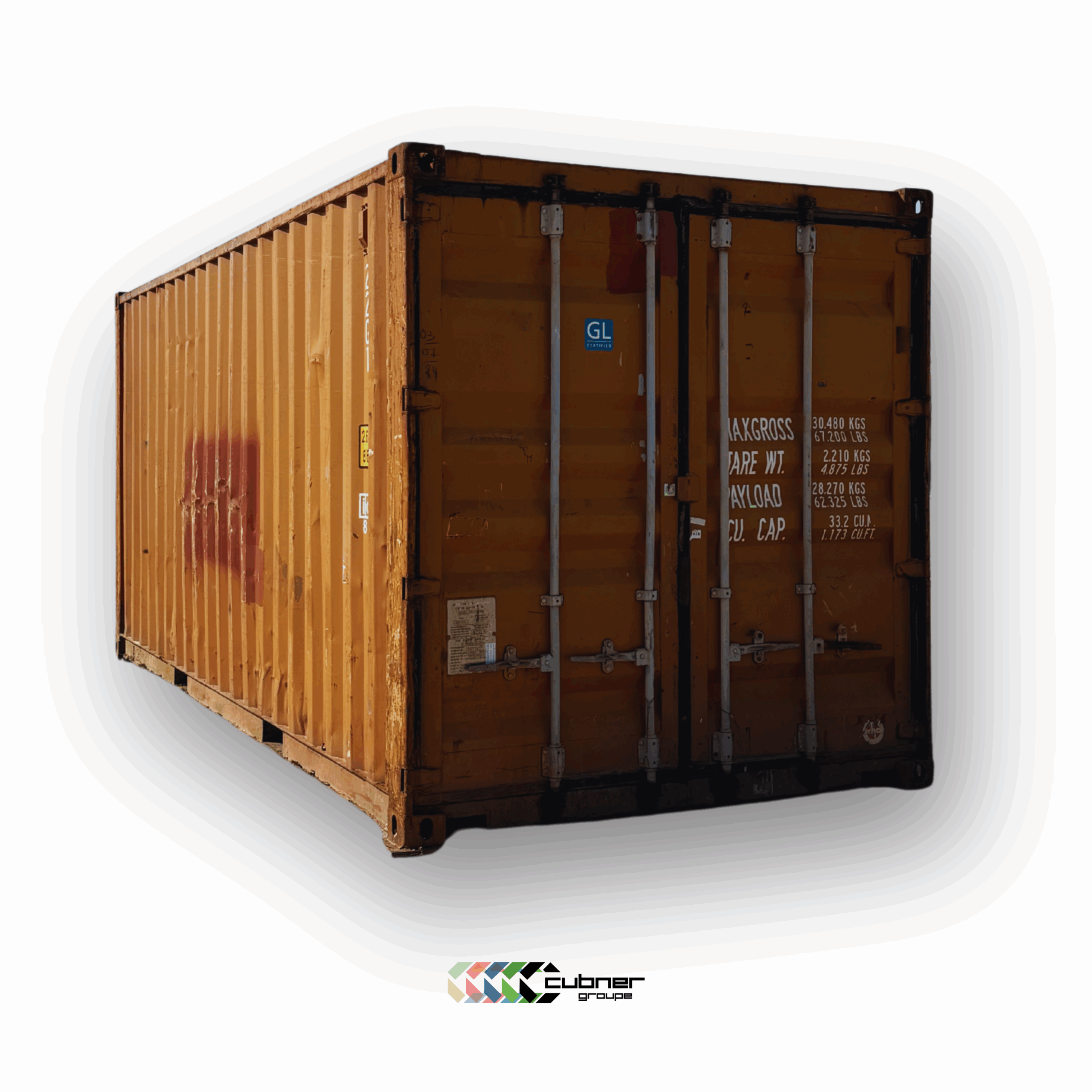 Conteneur d’occasion 20 pieds prix, container maritime pas cher disponible en livraison cubner