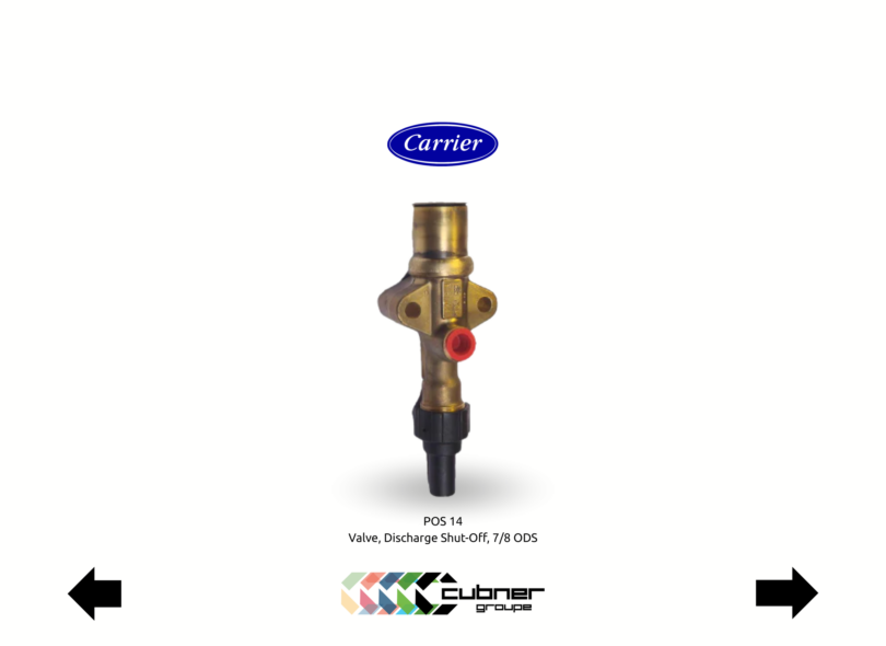 Vanne refoulement carrier thinline conteneur frigorifique discharge valve 14-00206-01