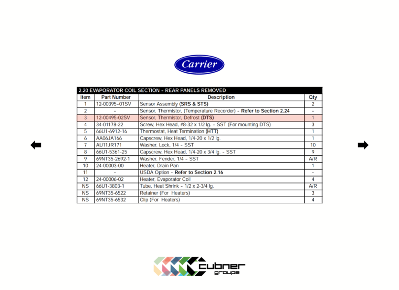 Sonde ambiante / dégivrage Sensor Kit CT 12-00495-02SV