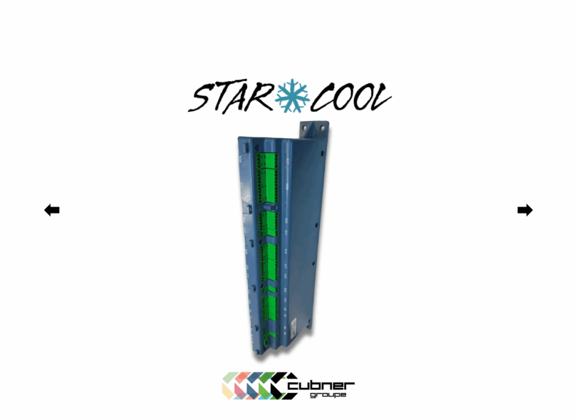 Contrôleur de régulation StarCool réf. 810518E pour groupe froid (reefer) de conteneur, module électronique d’origine starcool avec connecteurs visibles.
