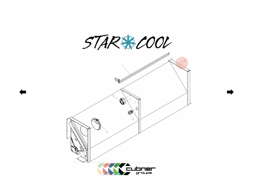 Evaporateur complet, neuf, OEM, réf 881527A, StarCool container frigorifique evaporator coil