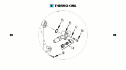 Suction VALVE 61-2118 ThermoKing Vanne d'aspiration entrée compresseur conteneur maritime frigorifique CSR20 CSR 40 magnum plus
