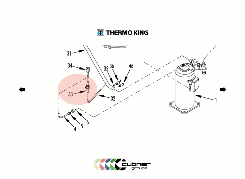 Vanne à bille Thermo King  (valve) 61-2465