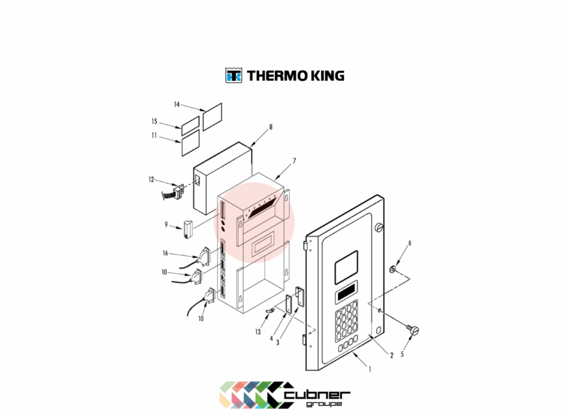 Écran affichage display thermo king CRR40 MP3000 41-4919