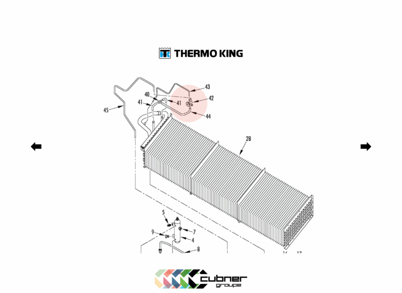 Détendeur Thermo King 61-443 pour groupe froid de container frigorifique
